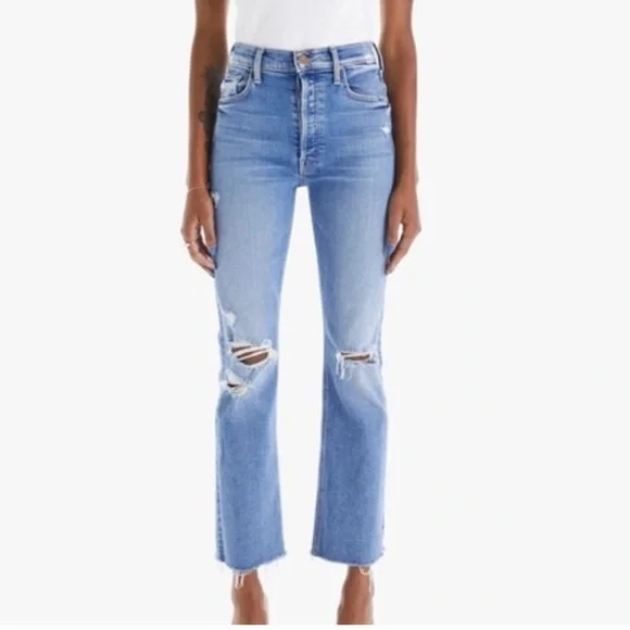 NWT MOTHER THE TRIPPER ANKLE FRAYPlay Like A Pirate Size 25 - Picture 1 of 9